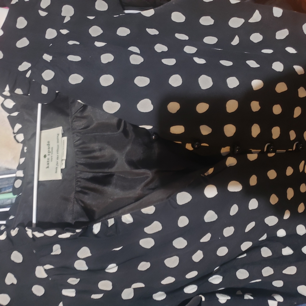 Kate Spade Black and White Polka Dot Dress